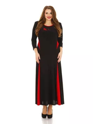 Платье в пол батал 1141