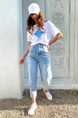 Джинси банани S8221.4715 блакитний