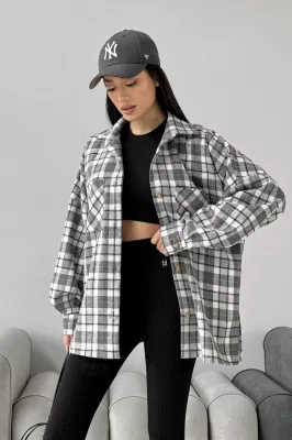 Утеплена сорочка Декса сірий