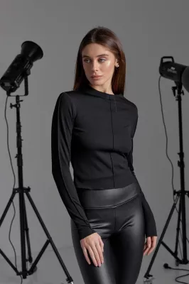 Жіночий лонгслів 527.5 чорний