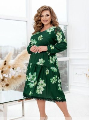 Платье 233 зеленое