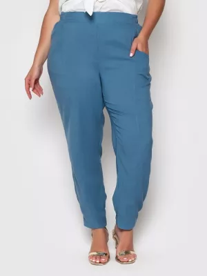 Брюки жіночі батал "Пікаділлі" (блакитний)
