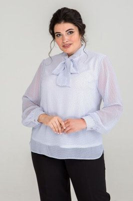 Блуза Савита мелкий горох
