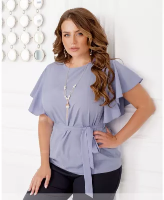 Блуза плюс сайз 2253 бузкова