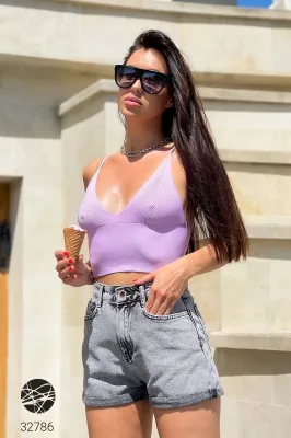 Джинсові шорти 32786 чорний